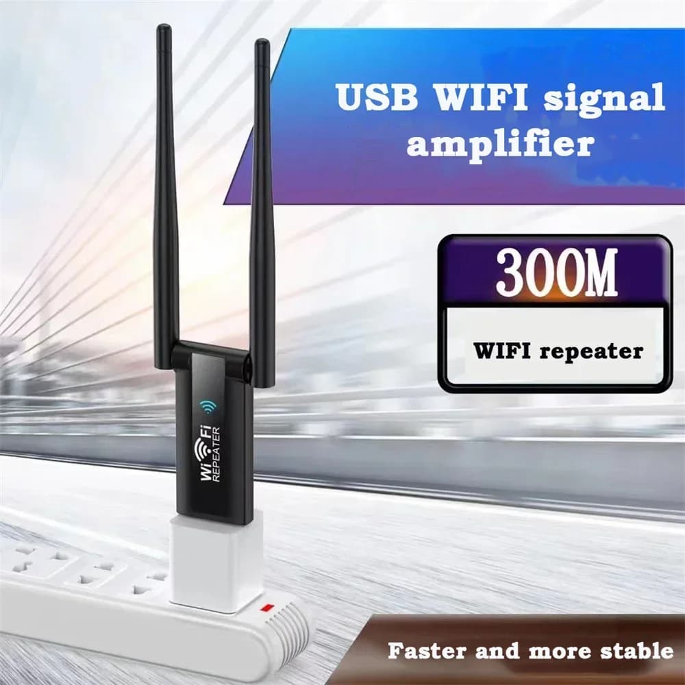 300Mbps USB Ripetitore WiFi Router Extender 2.4G WiFi Amplificatore di segnale Booster Punto di accesso ripetitore Wi-Fi a lungo raggio