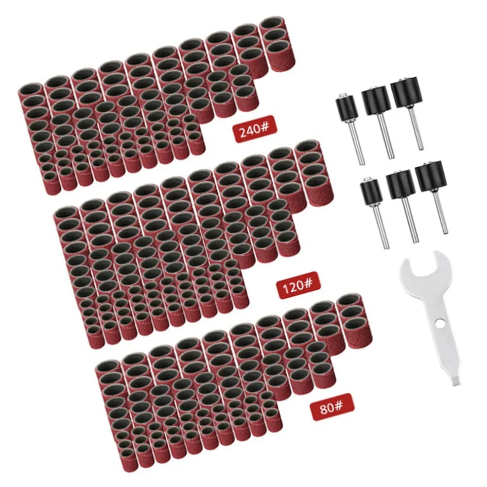 307pcs Sanding Disc Set Made Of Emery Paper Material For Metal Wood Polishing Electric Grinding Tools Accessories