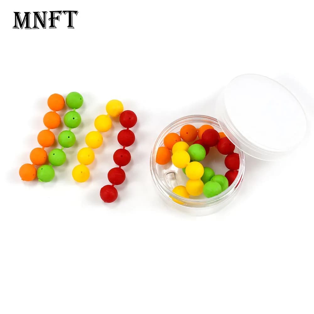Kit di 35 Perline Galleggianti per Pesca, Perline Rotonde in Schiuma EVA, Accessori per Attrezzatura da Pesca, Multicolore
