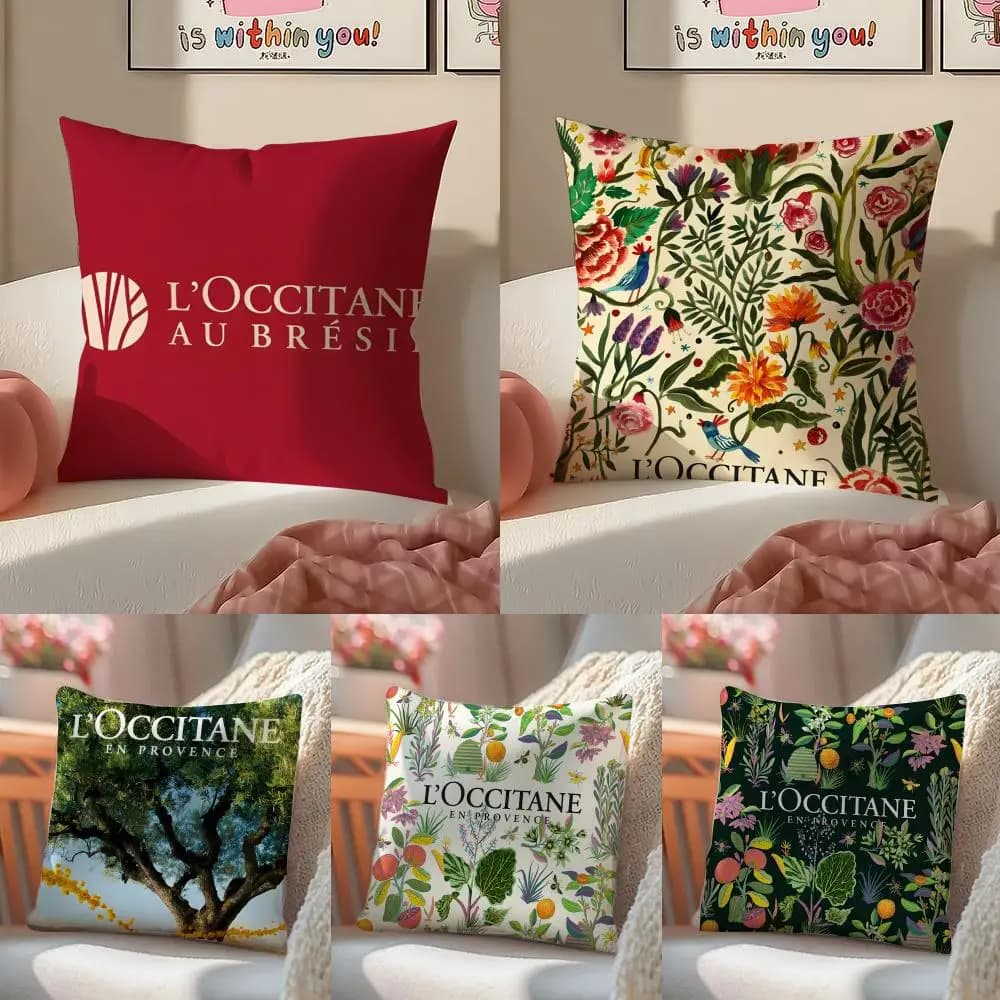 Art de Vivre LOccitane Short plush cushion cover with invisible zipper for sofa and bedroom
