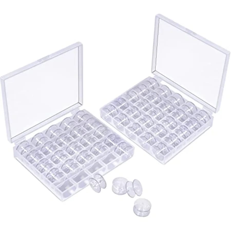 Bobbins, Plastic Bobbins for Brother Sewing Machine, Sewing Bobbins with Bobbin Case, Bobbin for Sin-ger/Bro-Ther, Bobbins for