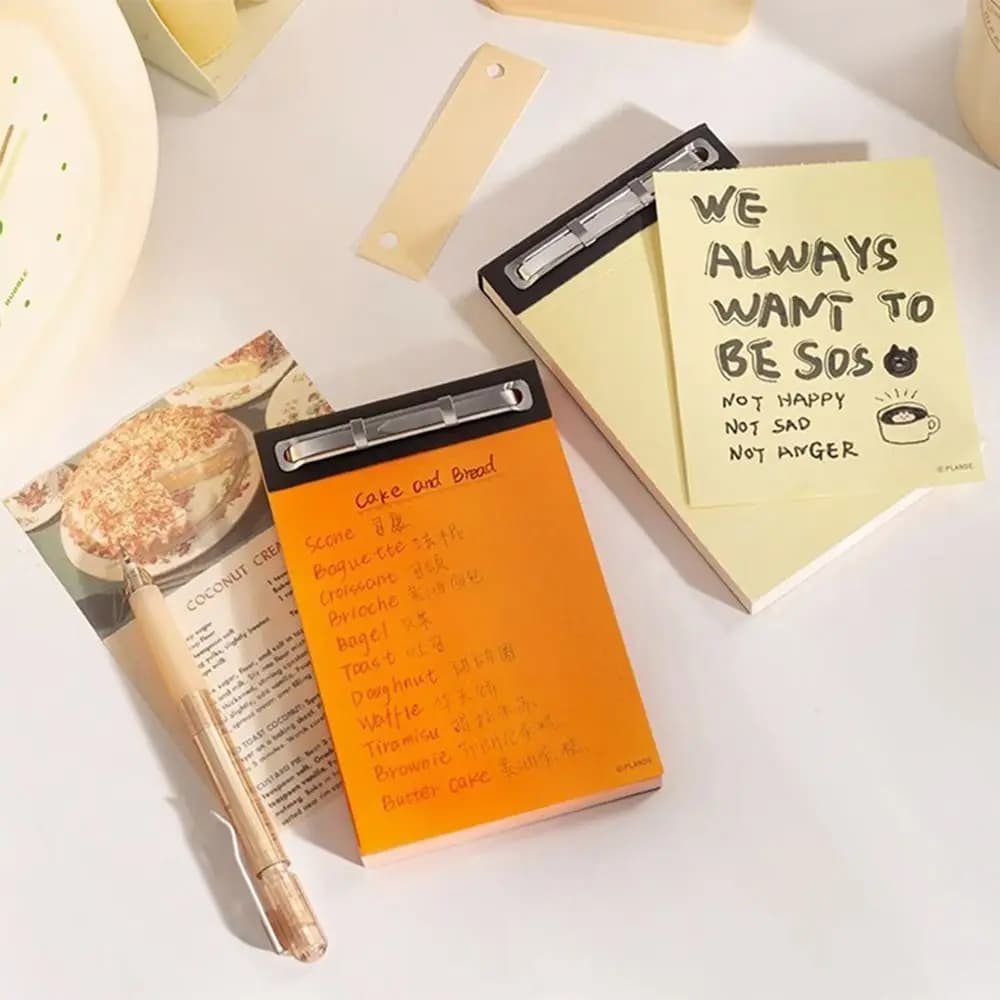 Taccuino antiaderente Lista delle cose da fare Blocco note strappabile Agenda giornaliera settimanale del mese Cancelleria Messaggio Note Forniture per ufficio scolastico
