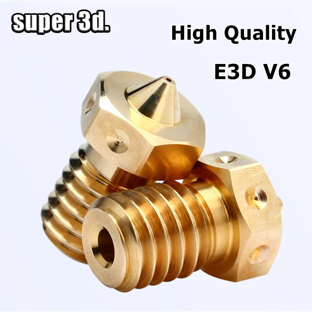 3D Printer Parts: Copper/Laton V6 for 1,75 mm Filament, High Precision E3D V6 V5 for Hotend Extruder
