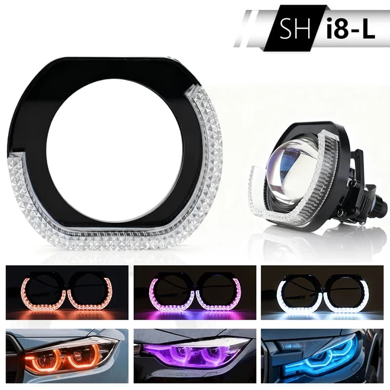 Symphony 2.5/3" LED Headlights with RGB Luminous Rings, APP 5D Control, DRL Daylights with Direction indicator