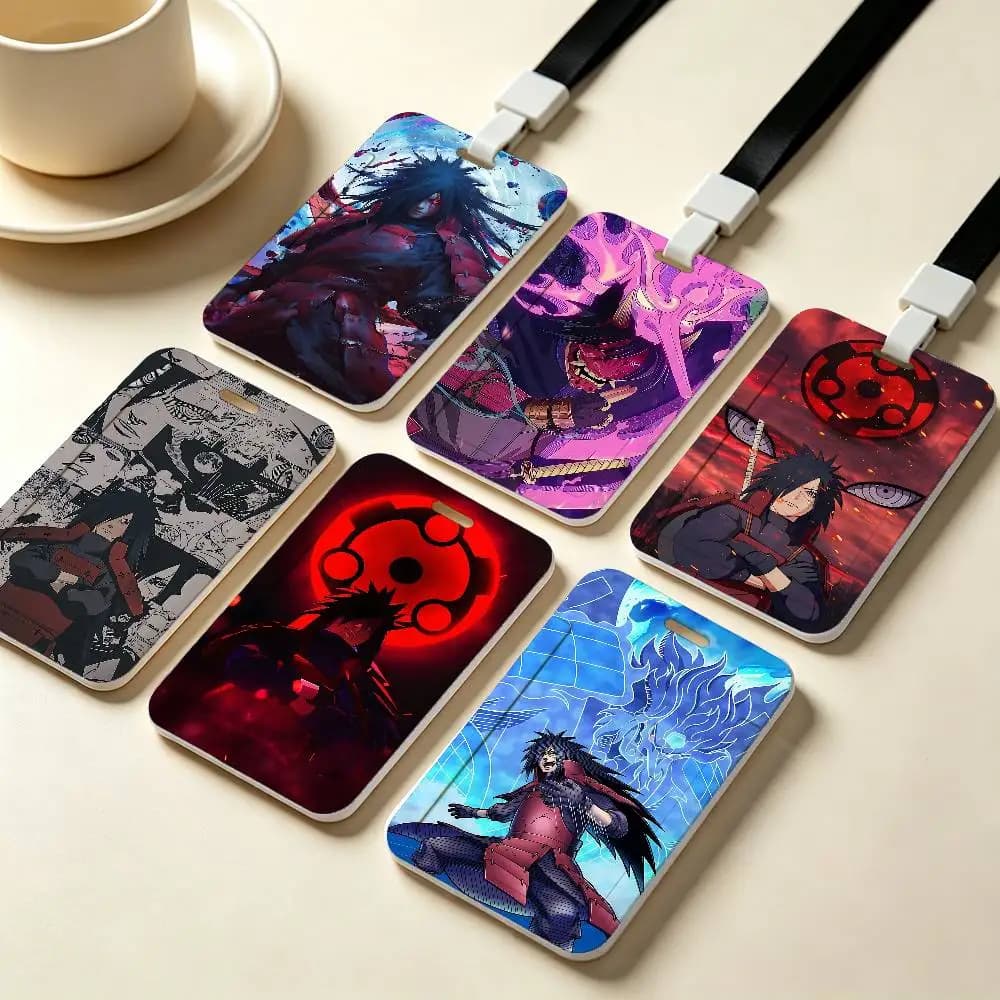 Anime Madara Uchiha NFC Contactless Sliding Card Sleeve For Student Cards, Bus Cards, ID Cards, And Work Permits
