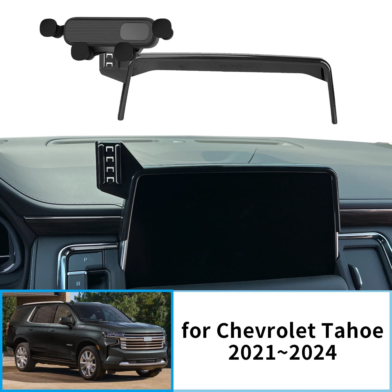 Car mobile phone support for Chevrolet Tahoe 2021 ~ 2024 GPS bracket Navigation support Car accessories