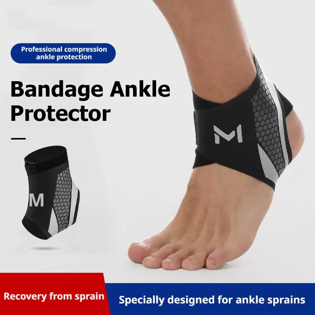 Supporto per Caviglia, Fascia Anti-Disarticolazione per Basket, Calcio, Corsa, Protezione a Compressione per Uomini e Donne