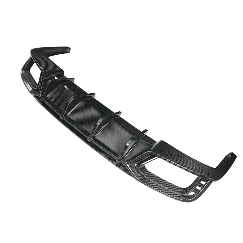 Premium B10 Style Dry Carbon Fiber Rear Bumper Diffuser Lip, Exterior Sport Tuning Auto Modification Accessories