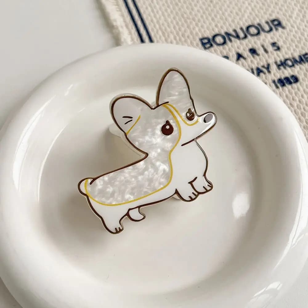 Creative Animal Bulldog Dog Hair Claw Puppy Dog Clip Hair Clip Grab Animal Clip Shark Daily Clip