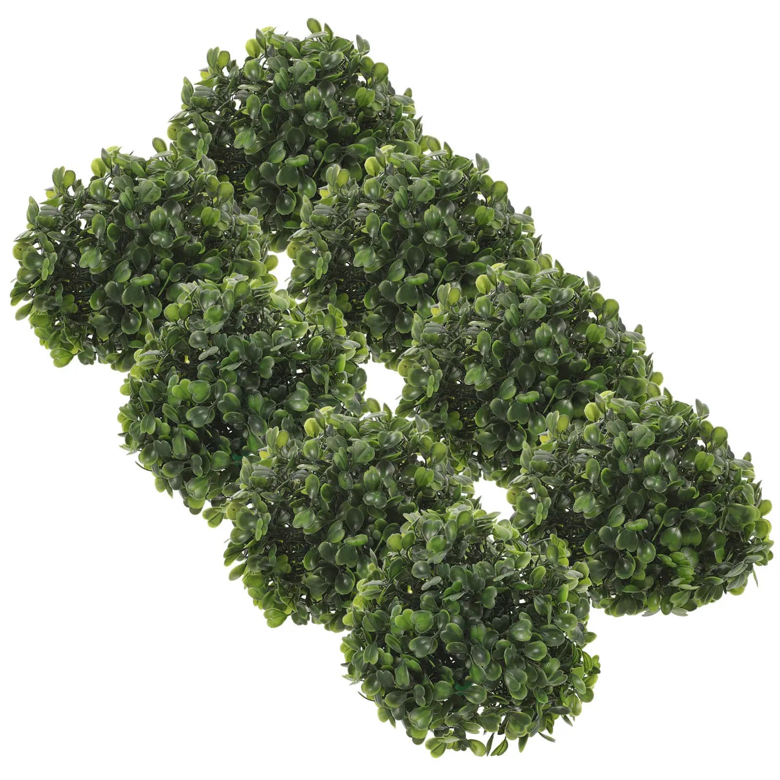 8 Pezzi di Sfere Decorative in Erba Artificiale, Palle Verdi Pendenti Simulate per Eventi Interni ed Esterni