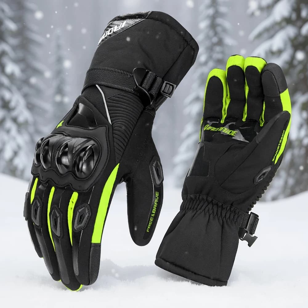 Guanti da moto a dita intere Guanti invernali antivento da moto Guanti da equitazione per moto Uomo Donna Touch Screen Guanti da motocross M-2XL