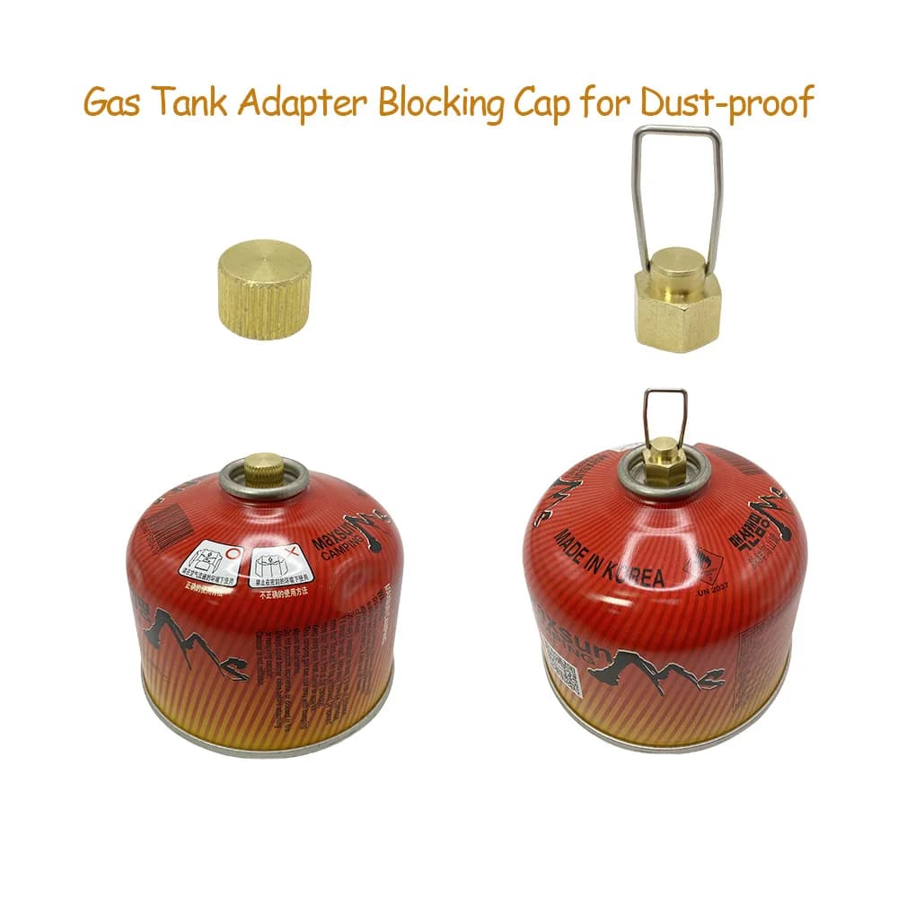 1/2/5 pieces camping gas tank stove blocking dust and external stove plug gas connection liquefied-block line