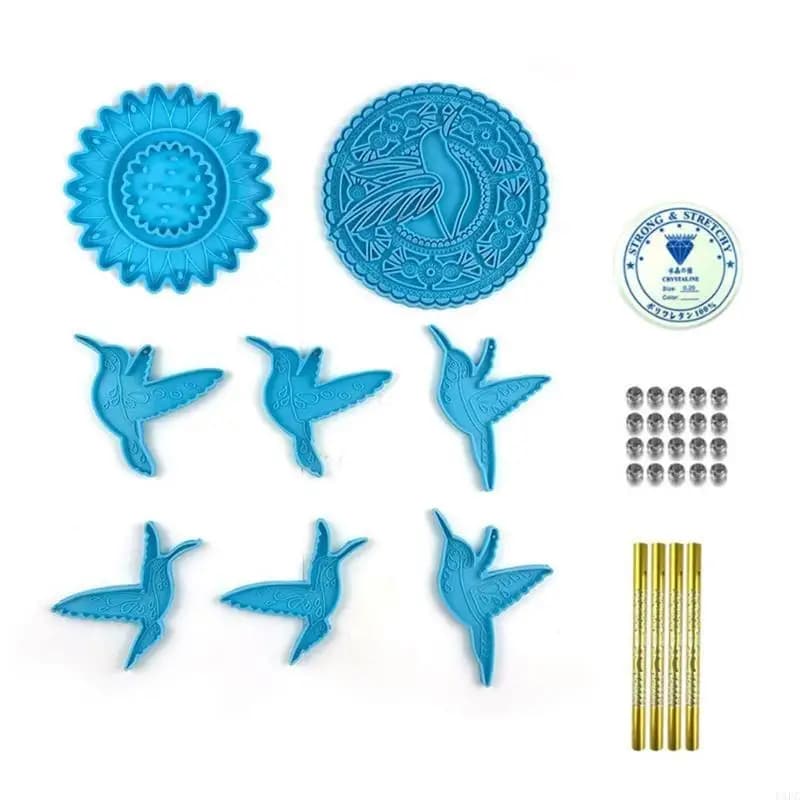 Stampi in resina per campanelli eolici in silicone per colata resina, stampi per colata in resina per gioielli Stampi per