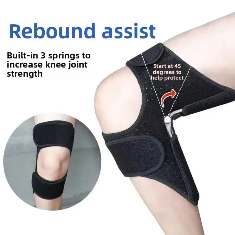 Protezione del ginocchio Booster Supporto di potenza Ginocchiere Potente forza di molla di rimbalzo Riduce il dolore Vecchia protezione delle gambe fredde