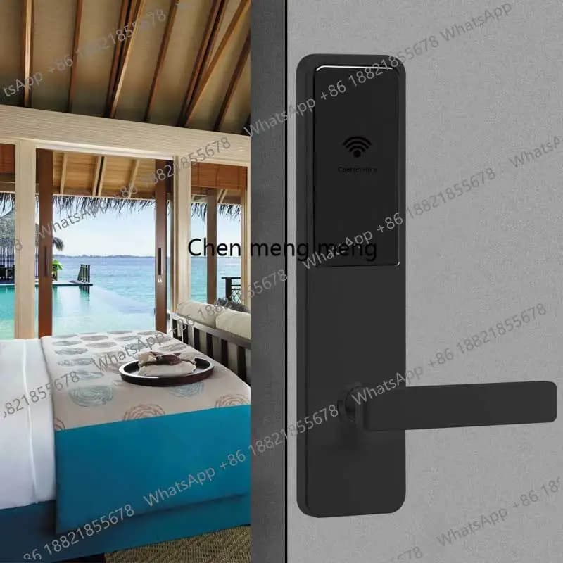 Serratura Elettronica per Porte in Legno di Hotel, Appartamenti e B&B, Serratura a Induzione con Carta Magnetica per Hotel