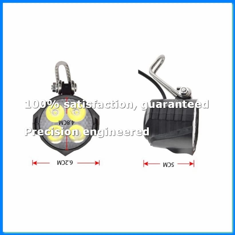 Set Faro Anteriore e Clacson Impermeabile per Bicicletta Elettrica 36V-48V - AD23