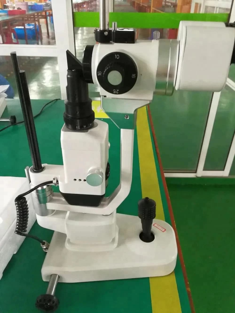 Microscopio con lampada a fessura medica avanzata, macchina ottica per apparecchiature oftalmiche