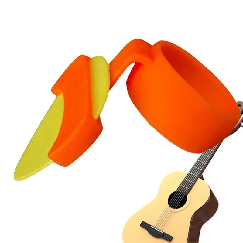Impugnature per plettro per chitarra Impugnature morbide in silicone Impugnature antiscivolo Supporto per plettro per chitarra Accessori per chitarra ergonomici per basso acustico