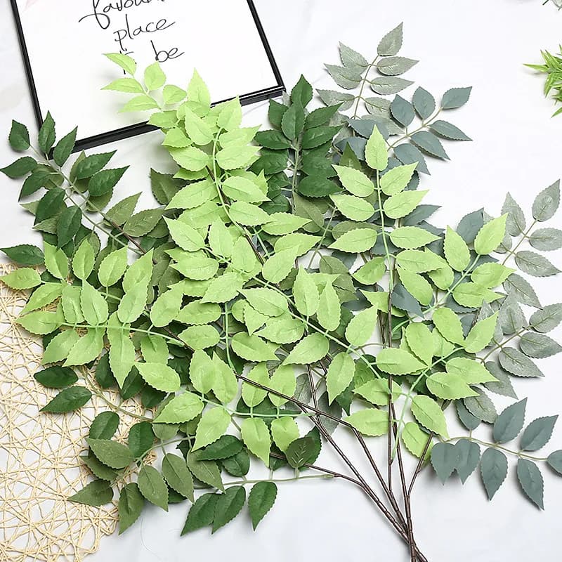 Artificial Green Plant Eucalyptus Sheet Floral Arrangements Courtyard Accessories Garden Decoration Home Wedding Decoration