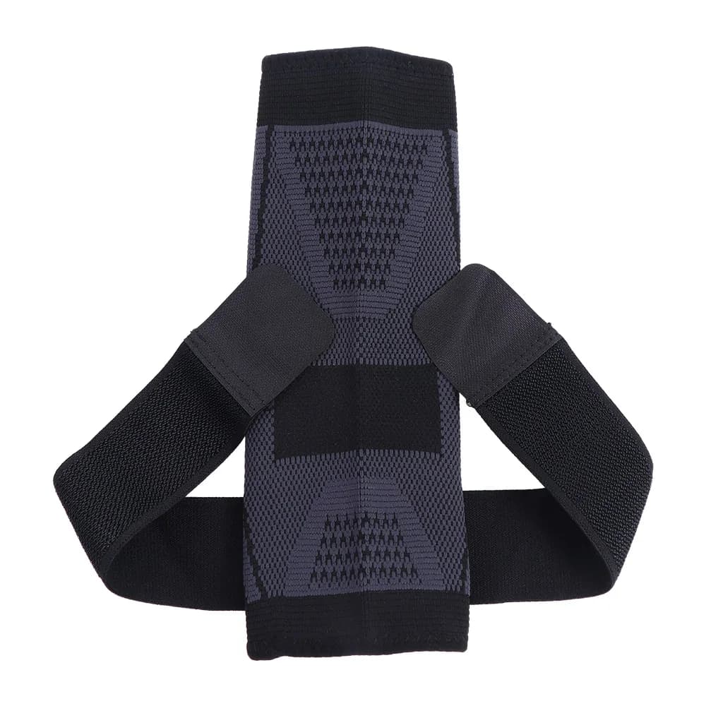 Supporto per Caviglia da Uomo, Protezione Elastica in Nylon Nero per Caviglia e Piede