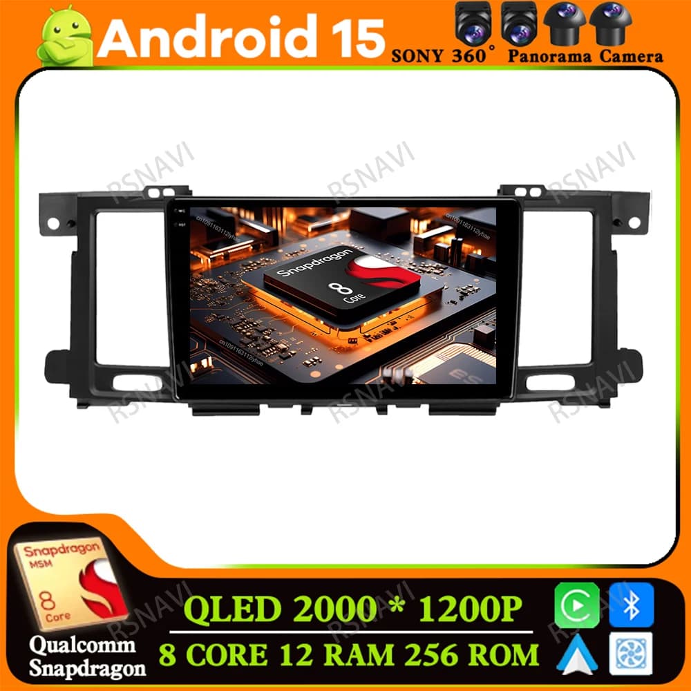 Autoradio Android 15 Per Nissan Patrol (Y62) 2010-2020 Alfa Romeo 159 Passat B7 H7 Led NO 2DIN Golf 5 Carplay Stereo DSP Dashcam