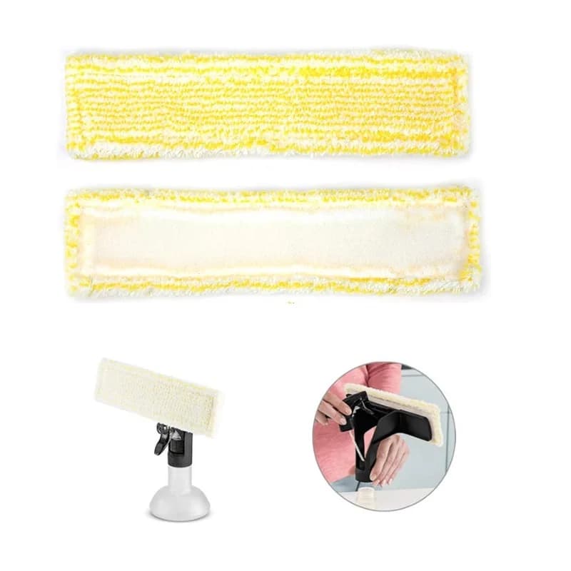 2 Pezzi Panno in Microfibra per Aspirapolvere per Finestre, Ricambio per Pulitore Finestre Karcher WV2 WV5, per Pulizie Domestiche