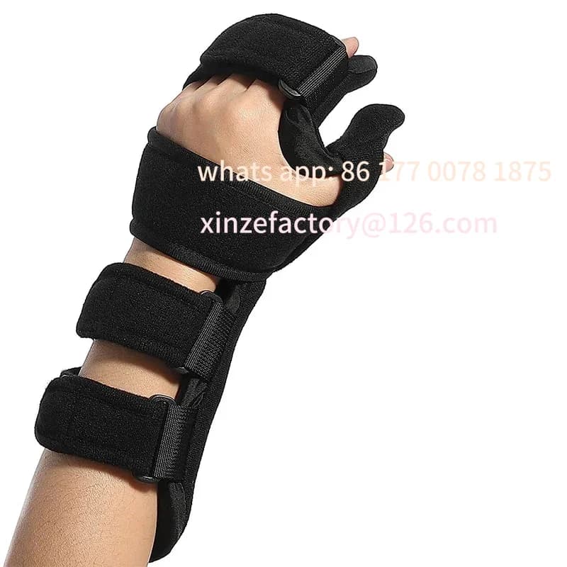 Supporto per tutore per mano da corsa personalizzabile Supporto per stecca per mano notturna regolabile per dito Supporto per polso ortopedico Artrite Tendinite