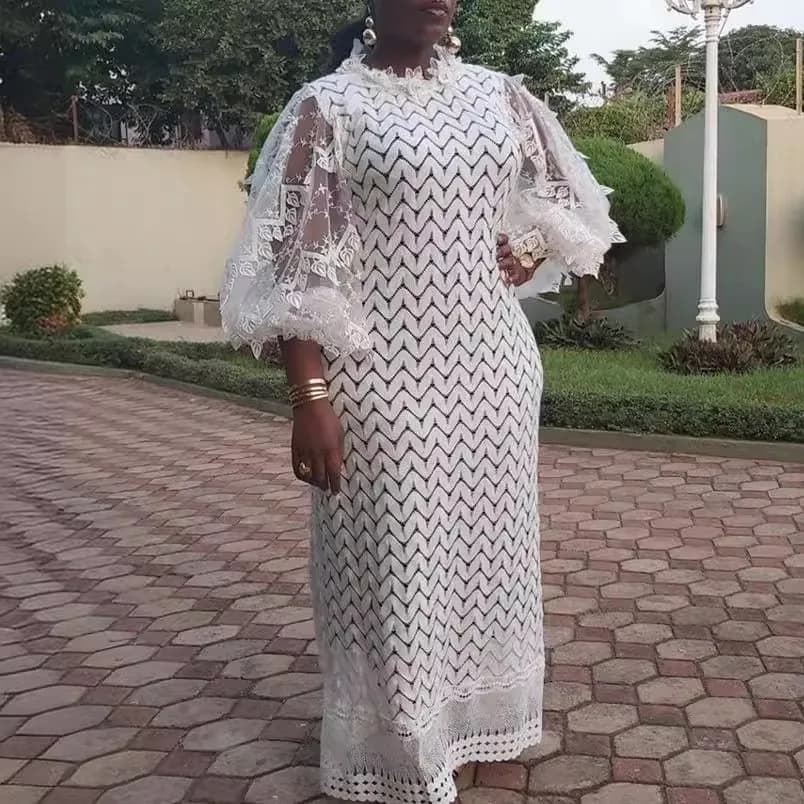 White African Elegant Dresses For Women Dig Out 2024 New Muslim Fashion Abaya Dashiki Dress Caftano Long Maxi Full Dress