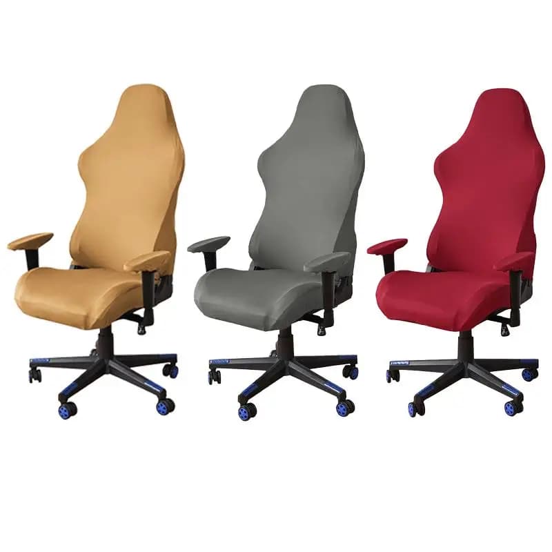 Simple Home Gaming Chair Cover Universal Computer Game Competitive Chair Seat Backrest Armrest Elastic Swivel Chair Covers Home