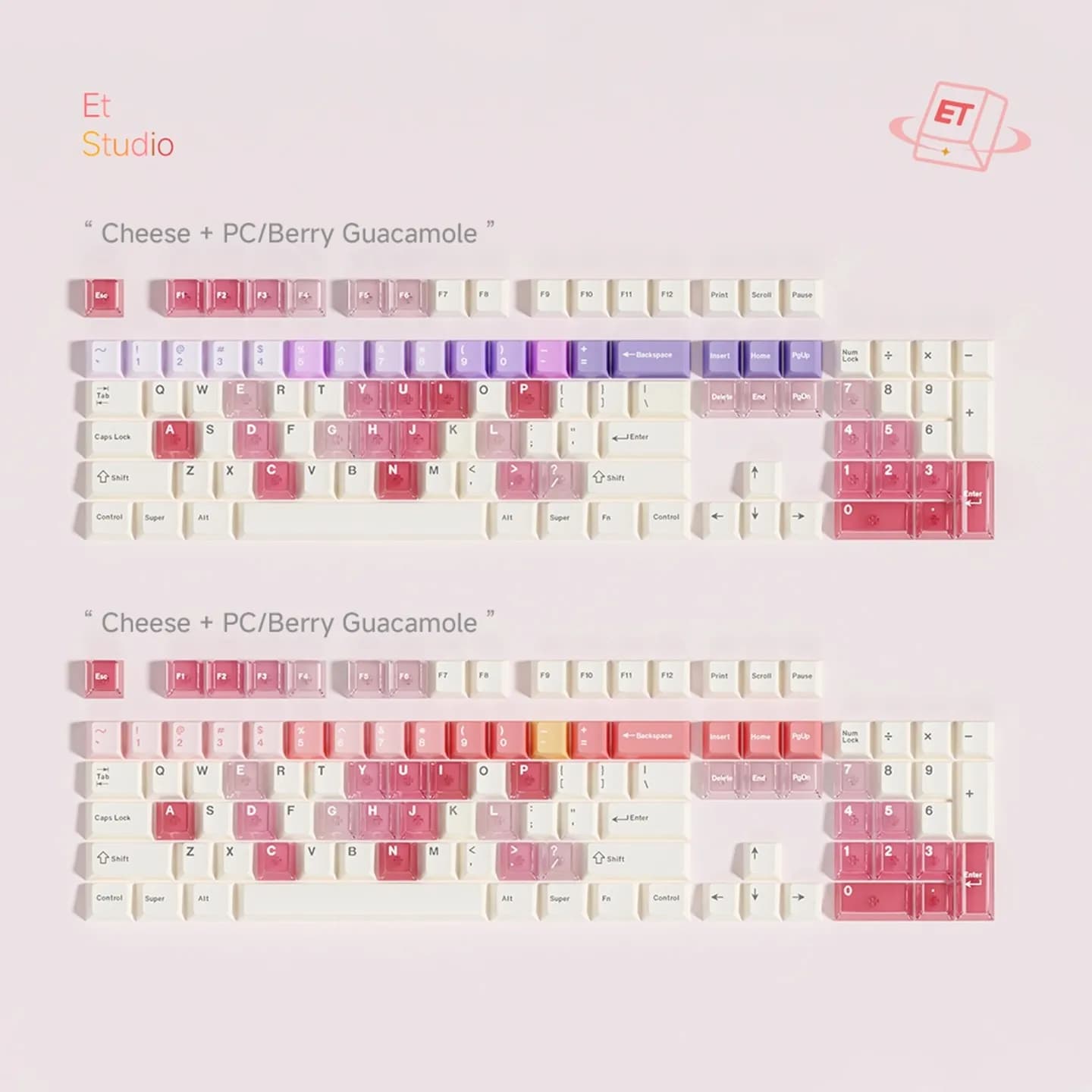 157 PBT keys + PC Cherry Profile Keycap Custom Pink Keyboard Cappellini for Mechanical Keyboard Gift for Girl