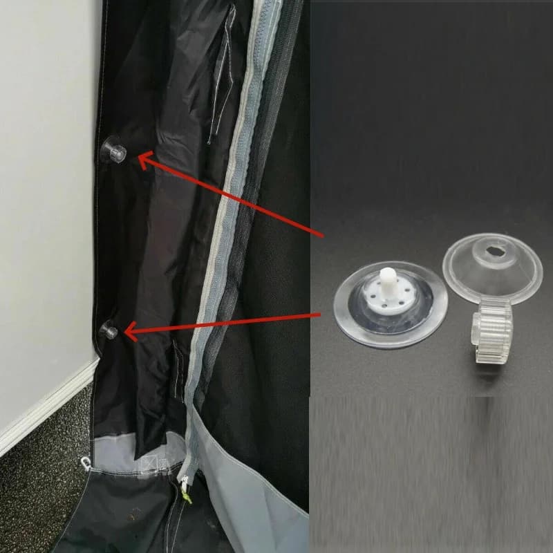 Ventosa per Tenda da Campeggio e Caravan, Supporto ad Alta Aderenza per Tende da Sole, Organizzatore per Caravan, Gancio per Appendere Tessuti