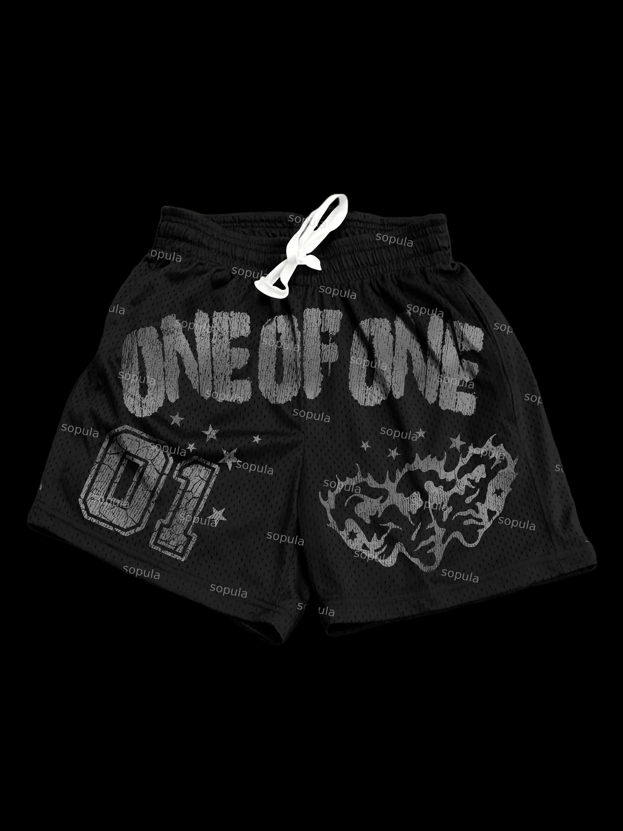 Ghost Face Pattern Print Casual Shorts Summer Street Shorts Sport Training Breathable Fashionable Shorts Quick-drying Streetwear