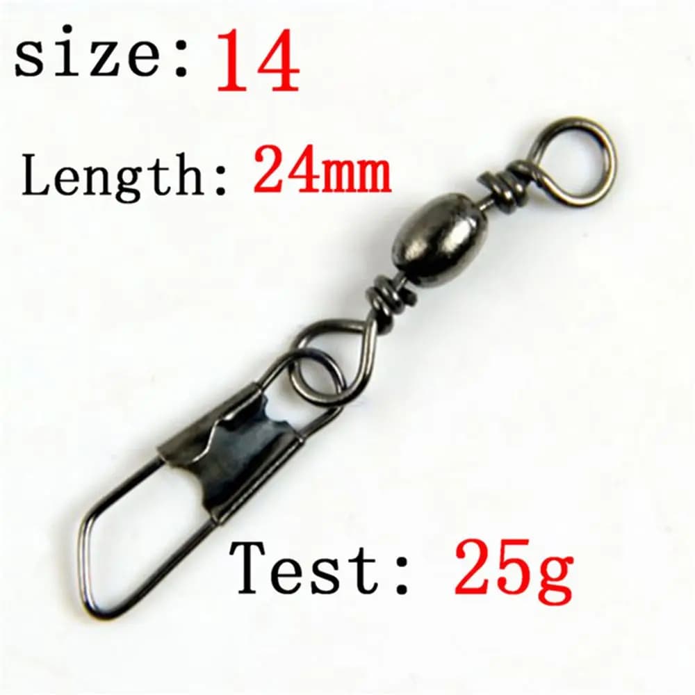 Buckle With Interlock Tool Swivels Solid Rings Hanging Snap Fishing Pins Fishing Line Connector
