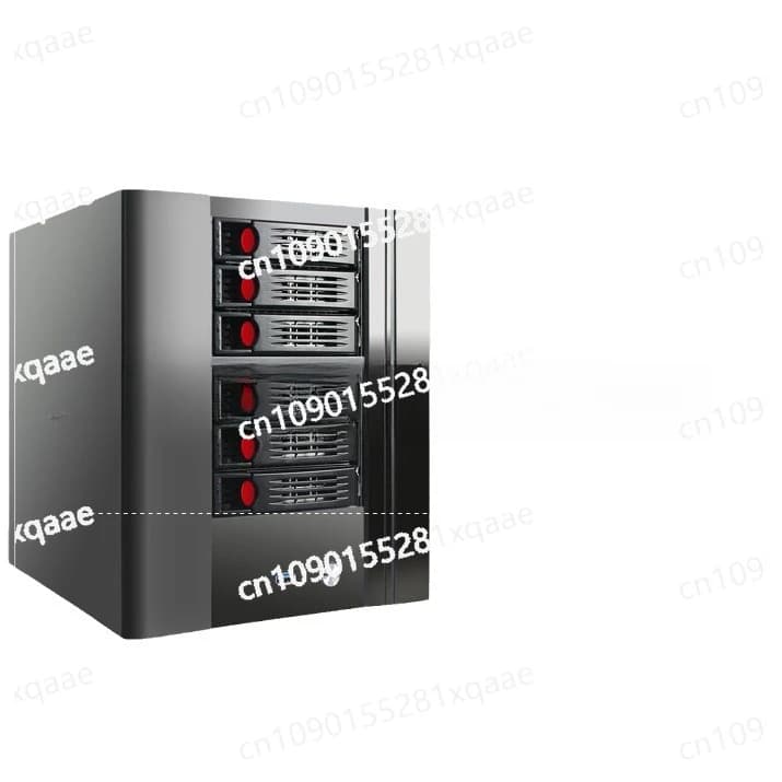 Telaio disco NAS 6 Nero Synology Archiviazione file hot swap Disco NAS4 17 × 17 Scheda principale Home Mini Itx