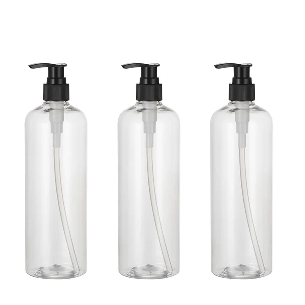 Bottles Soap Dispenser Transparent Gel Holder Lotion Pump Refillable Shampoo Shower Storage 500ml Container Bathroom
