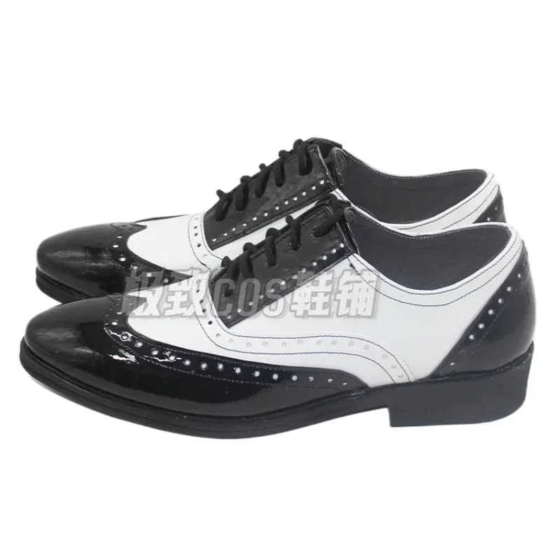 A;3\v,7'd/Twisted Wonderland Cosplay Shoes Halloween Nightmare Boots Skully J. Graves Costume Accessories Custow;4'v,6\h/