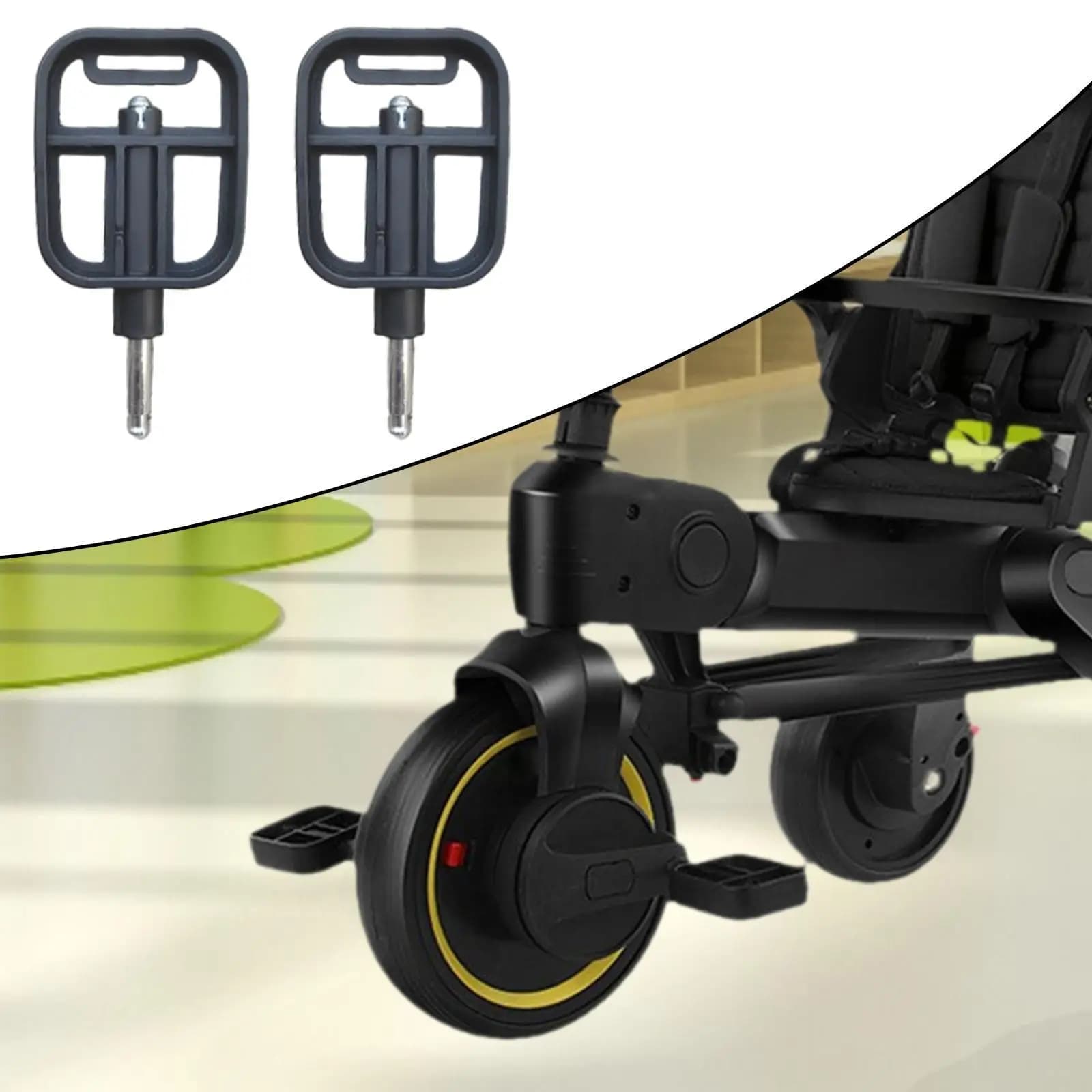 2x Pedali per triciclo per passeggino per bambini Installazione semplice Accessori per ciclismo all'aperto Accessorio per pedali antiscivolo per bambini Baby