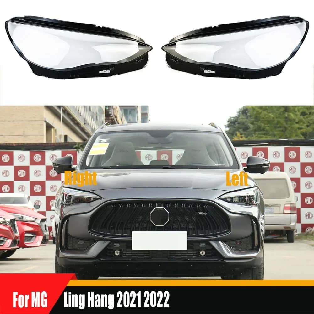 For MG Ling Hang 2021 2022 Headlight Cover Headlamp Shell Mask Transparent Lampshdade Lens Plexiglass Auto Replacement Parts