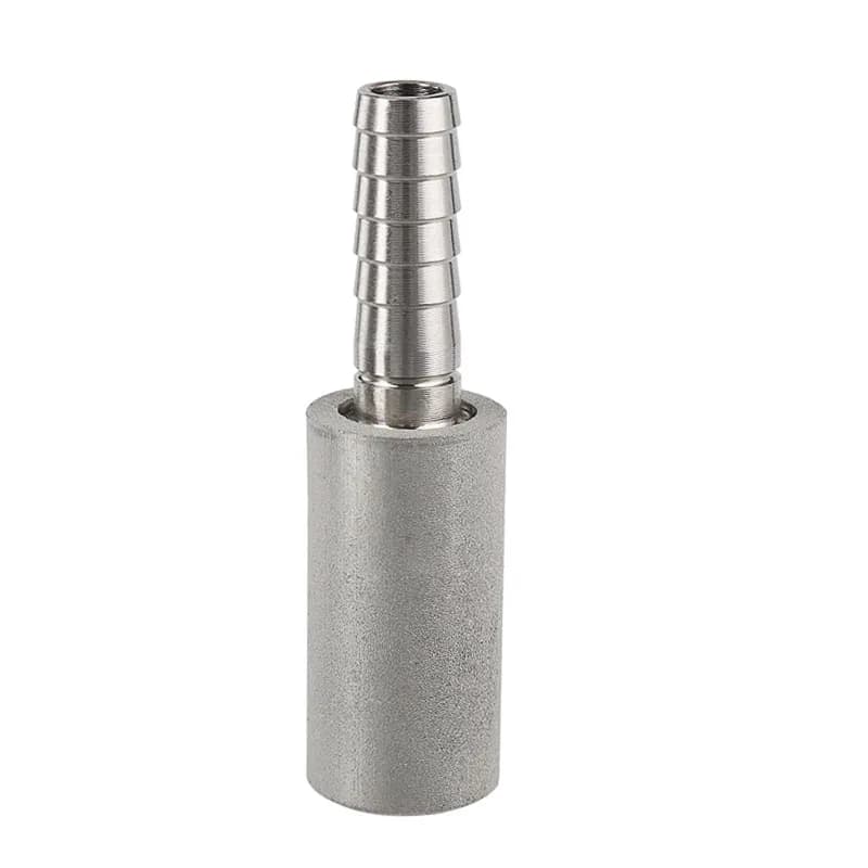 Pietra di diffusione da 0.5 Micron/2 Micron, pietra di aerazione per ossigenazione in acciaio inossidabile per birra fatta in casa rapidamente gassata, acquario