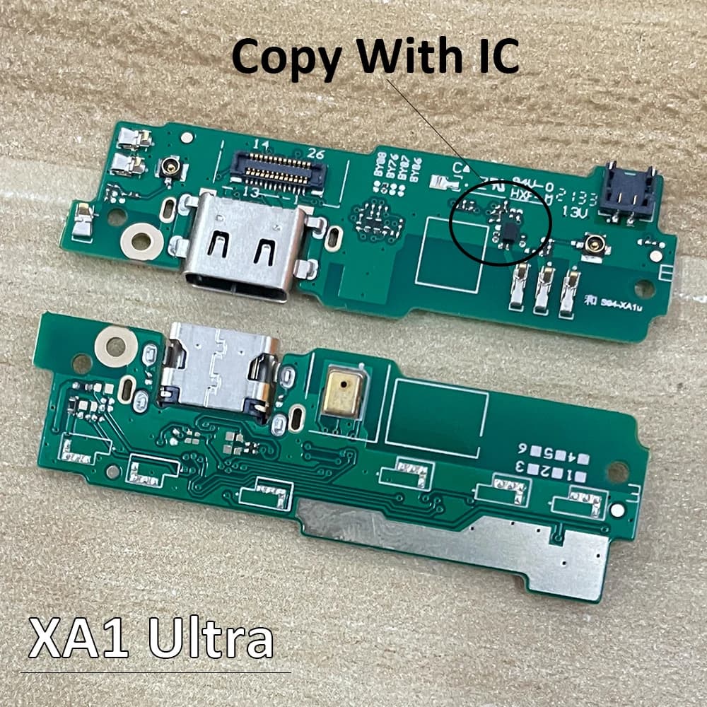 30 pz/lotto, porta di ricarica USB jack dock connettore cavo flessibile con microfono per Sony XA1 Ultra copia con IC