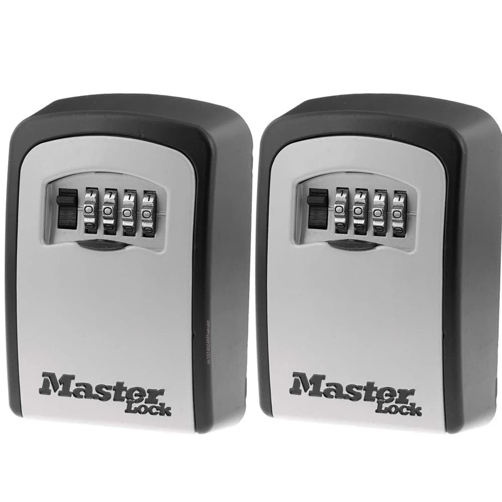Master Lock Key Storage Box Stainless Steel Wall Mount Outdoor Lock Box for House Keys Key Safe with Combination Lock Large Box