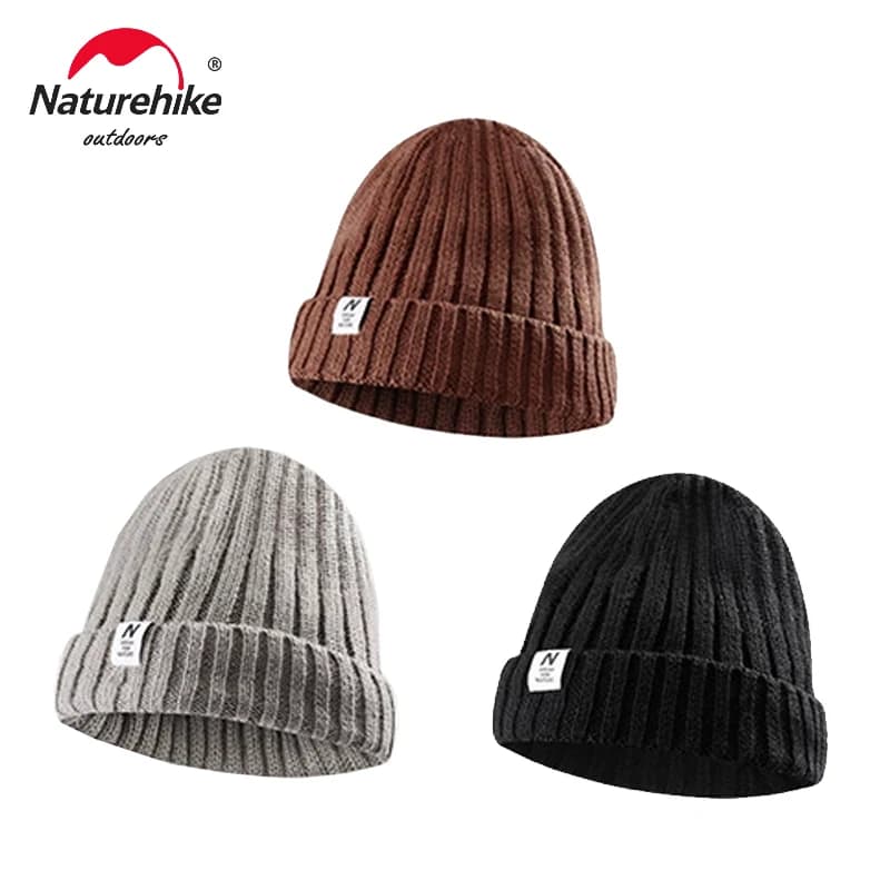 Naturehike Unisex Hat Knitted Winter Wool Hat Outdoor Hats Hot Hiking Mountaineering Horse Riding Windproof Man Ski Hat