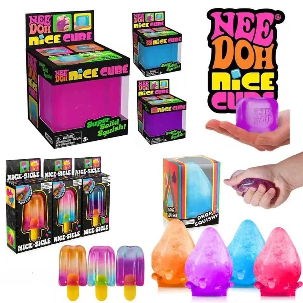 2026 NeeDOH Modello Morbido Giocattolo Squishy, Cubo Sensoriale Antistress, Strumento Fidget per Ansia per Adulti e Bambini, Premium Disponibile