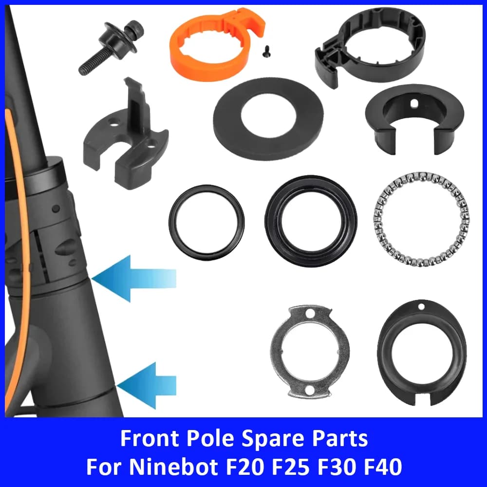 Bearing Bowl Kit for Ninebot F20 F25 F30 F40 Electric Scooter Folding Buckle Headlight Fixing Buckle Front Pole Accessories Part