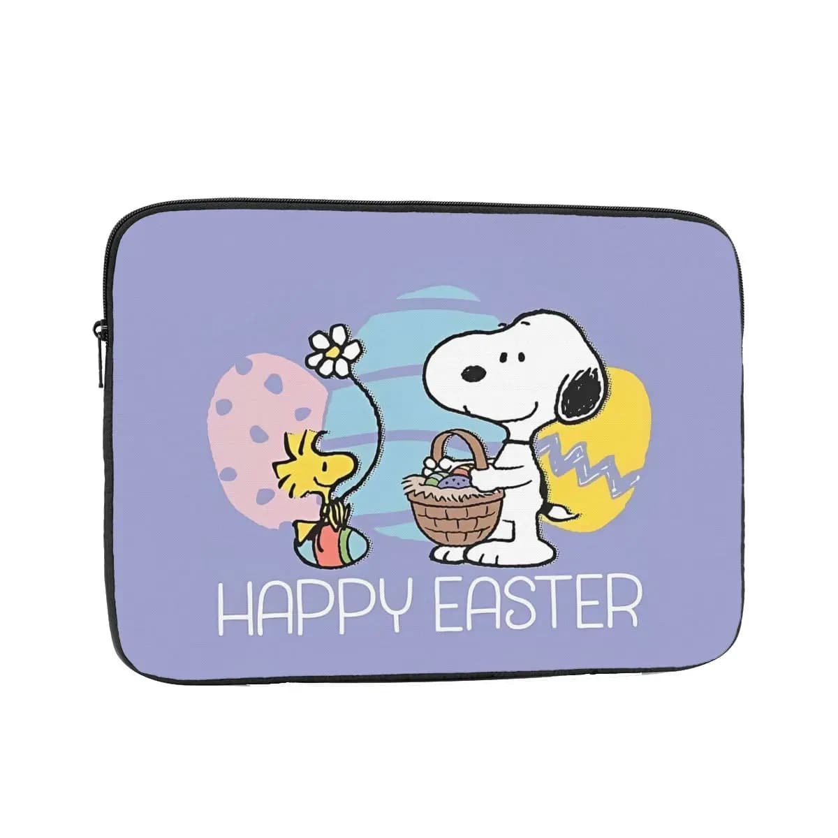 Laptop Notebook Bag Case Happy Easter Eggs Snoopys Tablet Sleeve Case 12 13 15 17 Inch Shockproof Case Bag