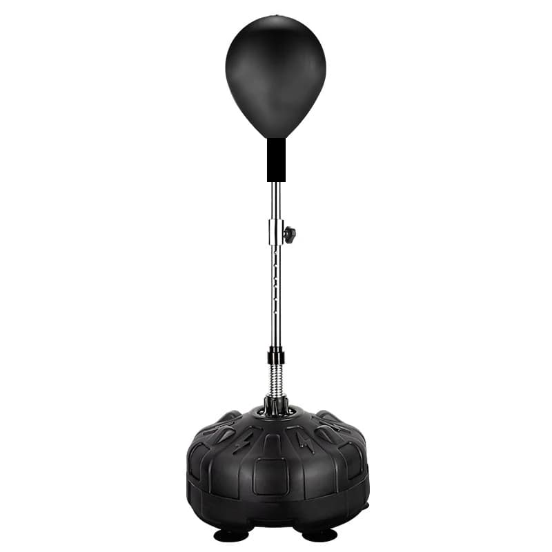 PU material boxing bag with MMA ball rack mounted wall filled with sand