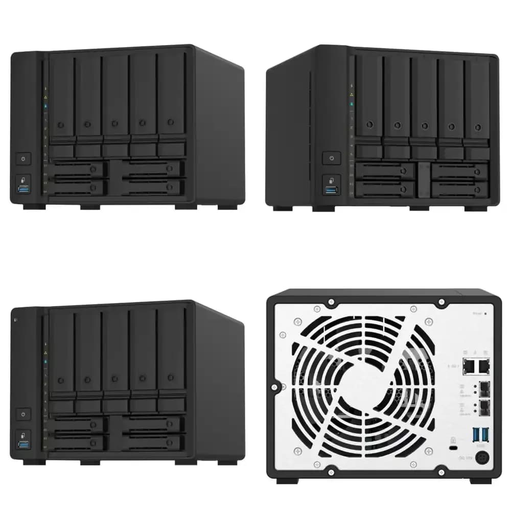 Chassis NAS Enterprise QnapTS-973AX-8G a 9 Bay per Micro M.2 NVMe PCIe, Server di Archiviazione di Rete Sagittarius