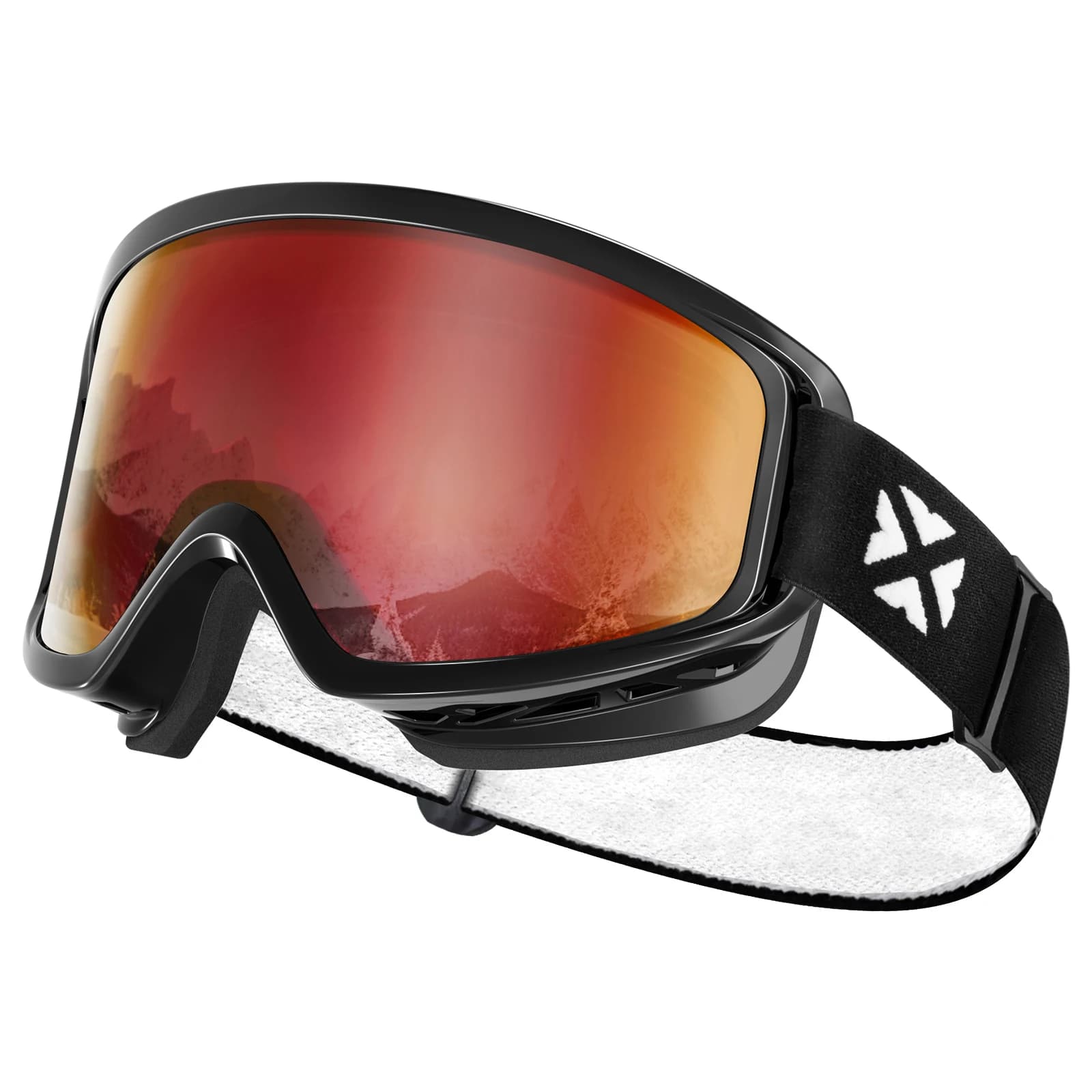 Occhiali da sci MAXJULI, occhiali da Snowboard OTG per sport da neve per uomo donna e gioventù 100% Protectin motoslitta sci pattinaggio M7