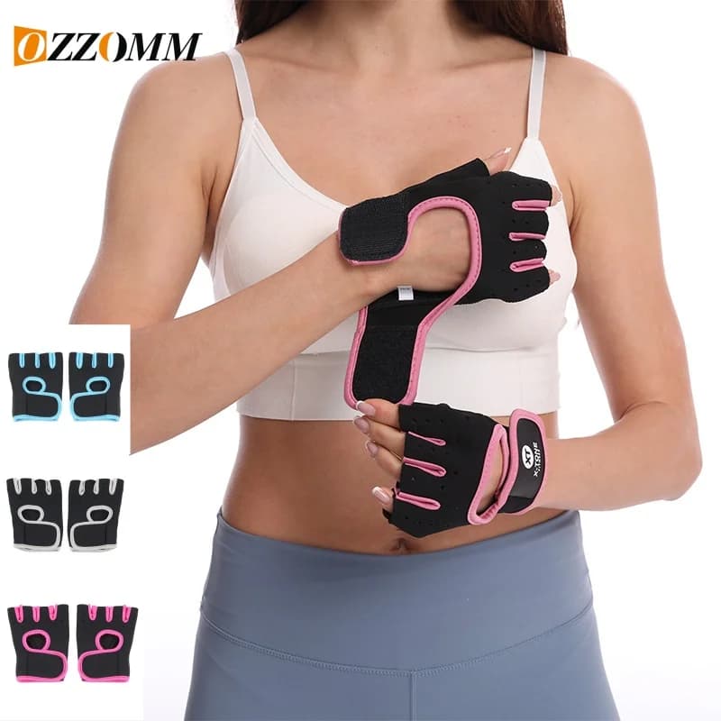 1 pair of Handlebars Fitness Bodybuilding Gloves for Bicycle Gloves, Gym Sports Cycling Gloves for Men and Women's Bicycle Accessories