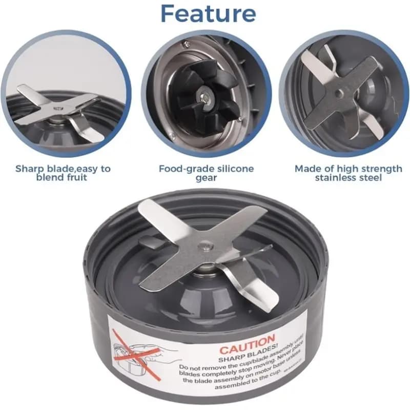 B15C Replacement Parts For Nutribullet Blender 600W And Pro 900W- Blender Cups& Blade Set